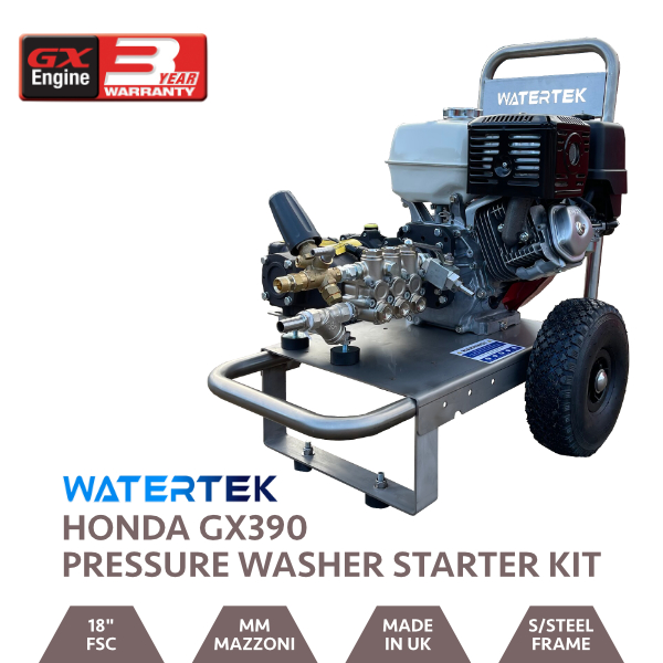 Watertek Honda GX390 Pressure Washer  Starter Kit